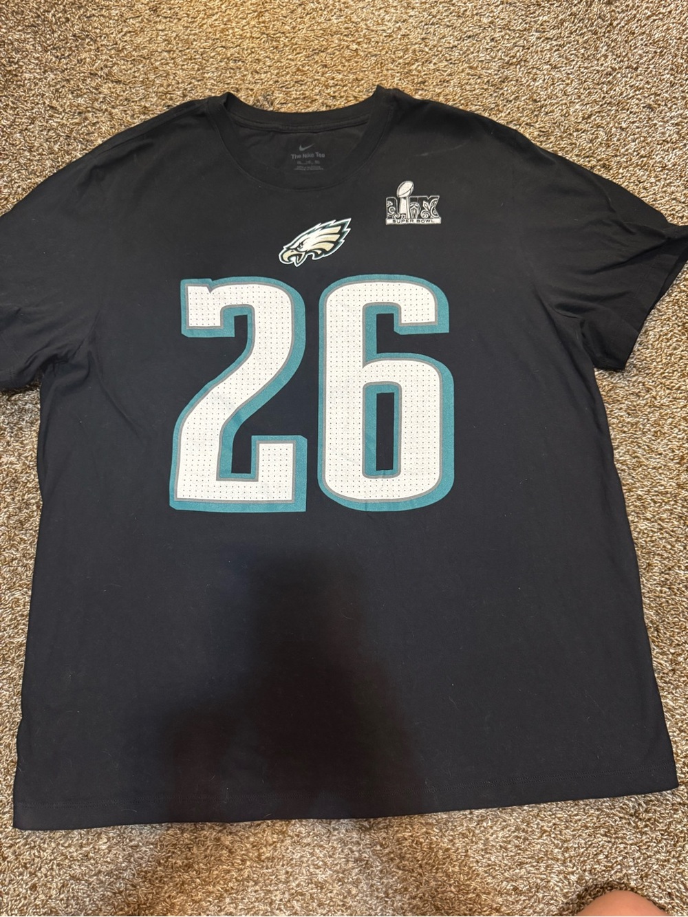 Nike Black Philadelphia Eagles #26 Graphic Tee